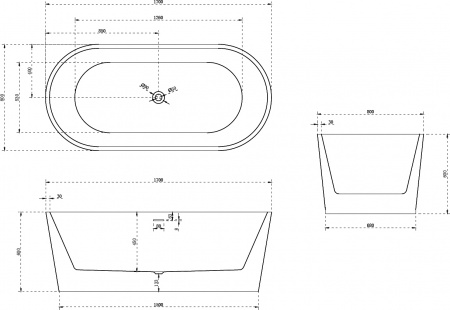   Abber AB9209B 170x80