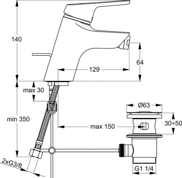  Ideal Standard Cerasprint B9565AA  