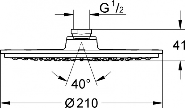   Grohe Rainshower Cosmopolitan 210 28368LS0