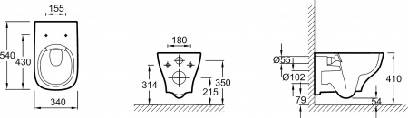 ��������  ������� ����������� ��� �������� Geberit Duofix Delta 458.124.21.1 3 � 1 � ������� ����� + ���� ��� ������� ���������� Jacob Delafon Struktura EDE102-00 + ������-������� � �����������