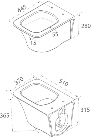 Унитаз подвесной Boheme Mirage с функцией биде Унитаз подвесной Boheme Mirage с функцией биде