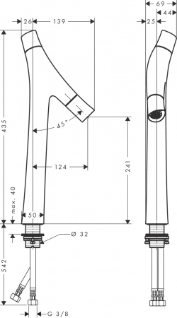  Axor Starck Organic 12013340  ,   