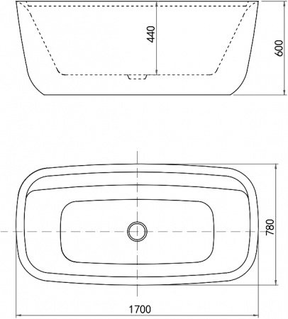 Акриловая ванна Aquanet Fine 260045 170x80, белая Акриловая ванна Aquanet Fine 260045 170x80, белая