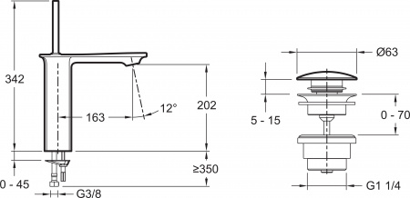  Jacob Delafon Stance E14761-CP  