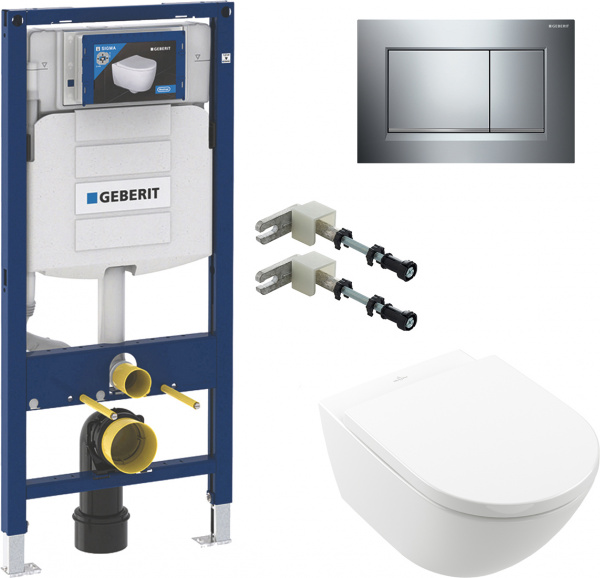     Villeroy & Boch Subway 3.0 4670TS01 alpin,    +     Geberit Duofix 111.815.00.1   +     Geberit Duofix UP 320 111.300.00.5 +  