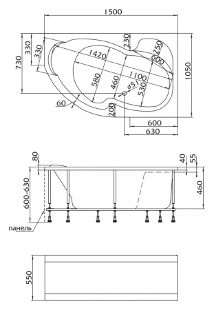   Marka One Aura 150x105 L