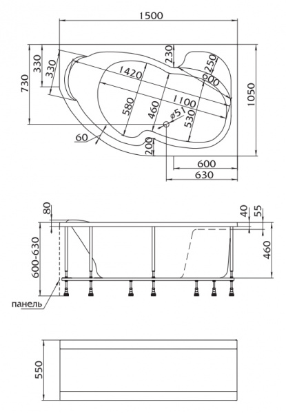   Marka One Aura 150x105 L