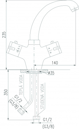 ��������� Rav Slezak Dunaj Termostat TRM26.5 ��� ��������