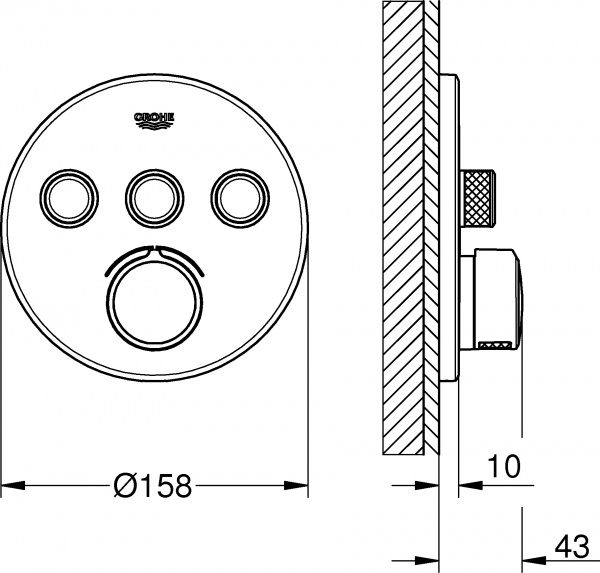  Grohe Grohtherm SmartControl 29146000  