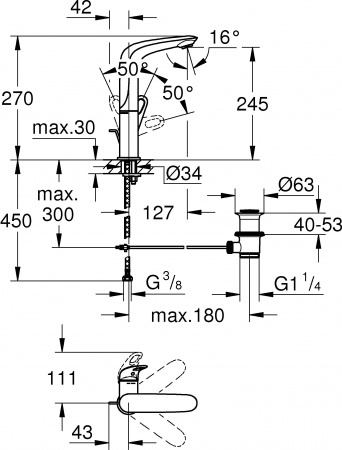  Grohe Eurostyle New 23569LS3  