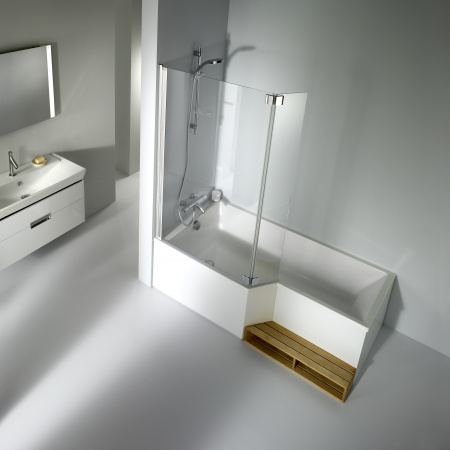 Акриловая ванна Jacob Delafon Bain-Douche Neo 150x90 L + слив-перелив Акриловая ванна Jacob Delafon Bain-Douche Neo 150x90 L + слив-перелив