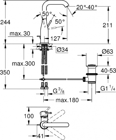  Grohe Essence New 32628001  