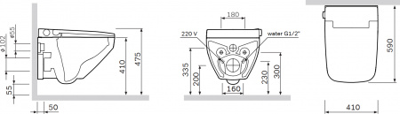 ������ ��������� AM.PM Inspire V2.0 CCC50A1700SC ������������ � ���� + ���������� AM.PM �� 30 ���� �������� �� �����������
