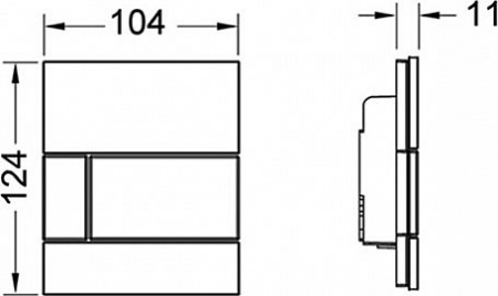   TECE Square Urinal 9242806  ,  