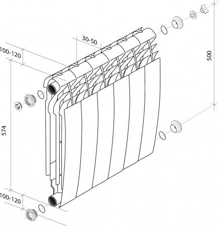   Royal Thermo BiLiner 500 VR 10 , bianco traffico