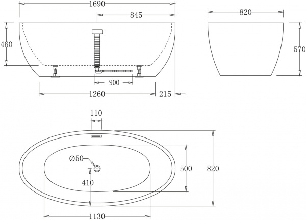   BelBagno BB69-1700 170x80
