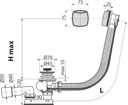 - AlcaPlast A55K NEW-100-RU-01