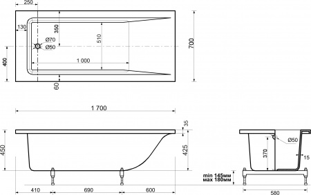 ����� �� �������������� ����� ����� ������ 170x70 � �������