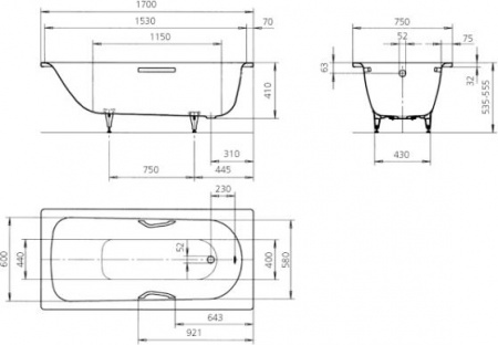   Kaldewei Advantage Saniform Plus Star 336   Anti-Slip