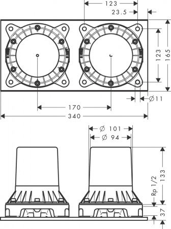  Axor Montreux 16547340   , 