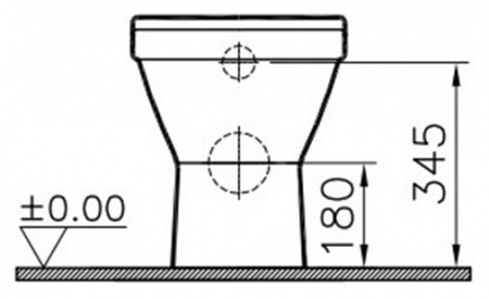 Унитаз приставной VitrA S50 5323B003-0075 Унитаз приставной VitrA S50 5323B003-0075