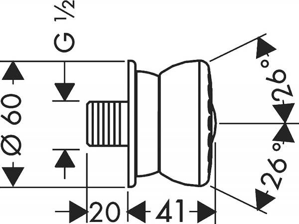   Hansgrohe Bodyvette Stop 28467000