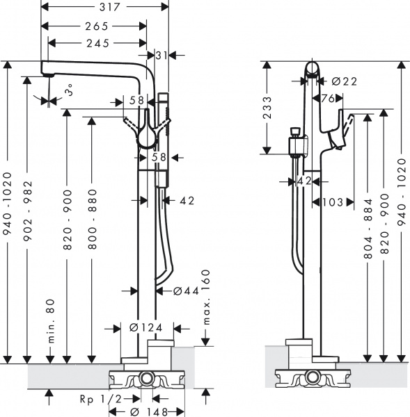  Hansgrohe Talis S 72412000 