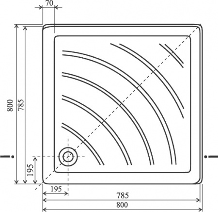 ������ ��� ���� Ravak ANGELA-80 PU