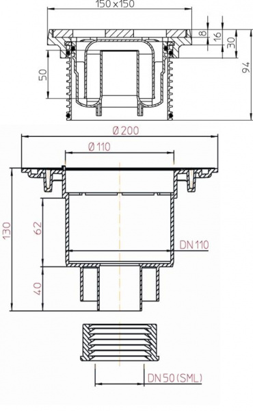 HL 310NG - SML    SML DN50