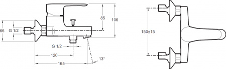  Jacob Delafon July E16033-4-CP    