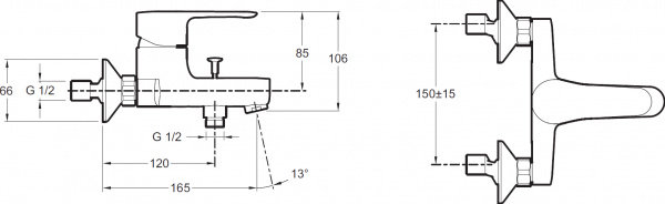  Jacob Delafon July E16033-4-CP    