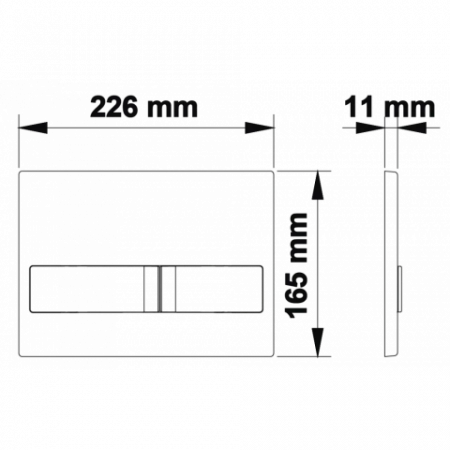 Кнопка BERGES для инсталляции NOVUM L1 040011 Кнопка BERGES для инсталляции NOVUM L1 040011