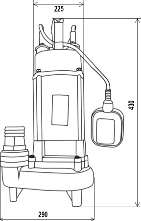 Фекальный насос Вихрь ФН-450 Фекальный насос Вихрь ФН-450