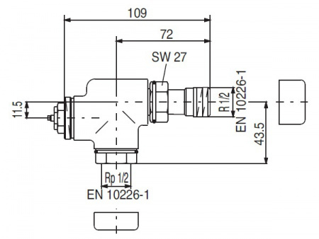 Oventrop  "E" ,  1/2 art 1163262