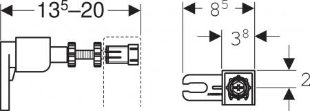     Villeroy & Boch Venticello 4611RSR1 , Ceramicplus +     Geberit Duofix 111.815.00.1   +     Geberit Duofix UP 320 111.300.00.5 +  