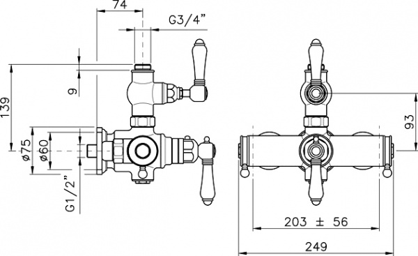  Nicolazzi Thermostatico 4917CR69  , 