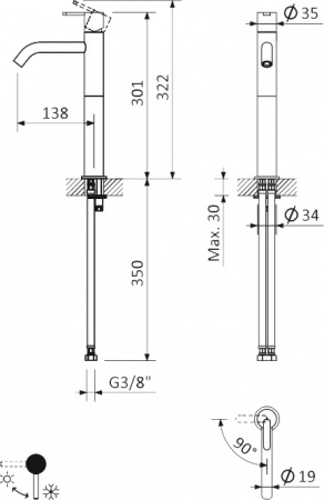  Cezares Leaf LC2-01-W0  
