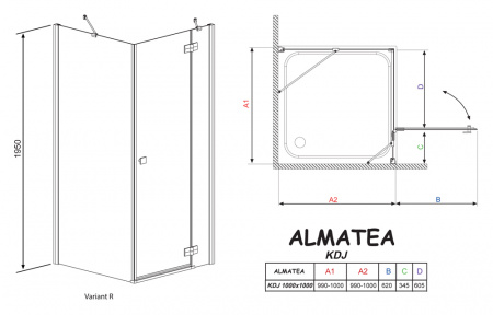   Radaway Almatea KDJ 100 100 