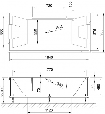   Royal Bath Triumph RB 665102 185x90
