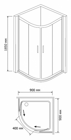   RGW Classic CL-51 900x900x1850  ,  