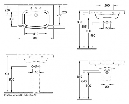  Villeroy & Boch Sentique 5142 80 R1 alpin