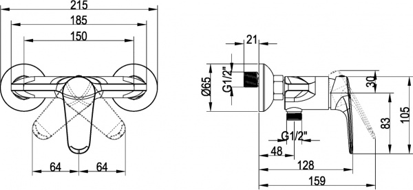  Villeroy & Boch O.novo Start TVS10530111061  