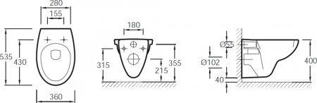  Jacob Delafon Patio E4187 E5504-NF-M1