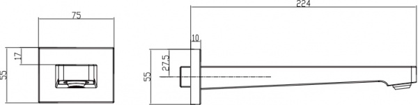  Villeroy & Boch Architectura Square TVT12500200061  