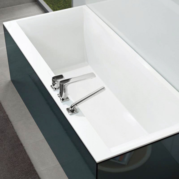   Villeroy & Boch Squaro Edge 12 UBQ160SQE2DV-RW 160x75,  , -, stone white