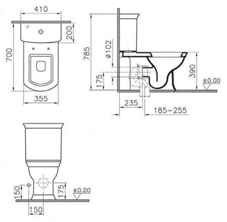 - VitrA Serenada 9722B003-7203