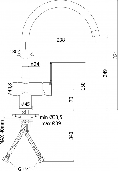  Paffoni Ringo RIN180BO   