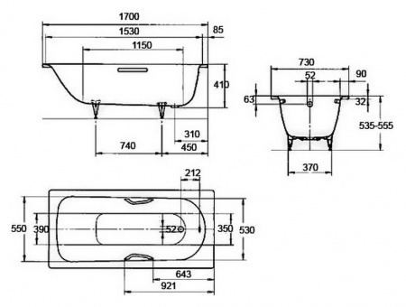   Kaldewei Advantage Saniform Plus Star 336   Anti-Slip  Easy-Clean