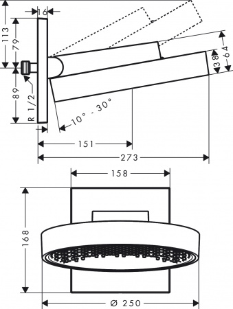   Hansgrohe Rainfinity 250 26227700  