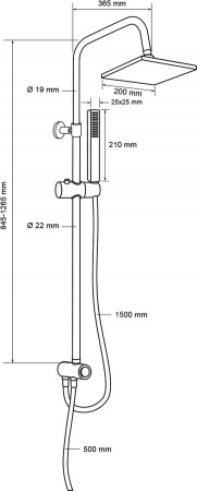 ������� ������ Aquanet Practic AF100-70-S-C
